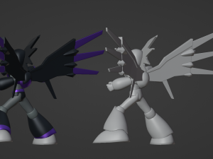 Super Bass - Megaman 3D Model