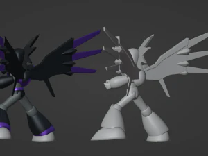 Super Bass - Megaman 3D Model