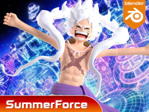 Luffy Gear 5 Egghead - One Piece 3D Model