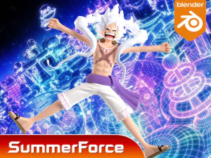 Luffy Gear 5 Egghead - One Piece 3D Model