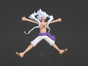 Luffy Gear 5 Egghead - One Piece 3D-Modell
