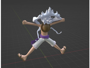 Luffy Gear 5 Egghead - One Piece 3D-Modell