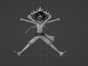 Luffy Gear 5 Egghead - One Piece 3D-Modell