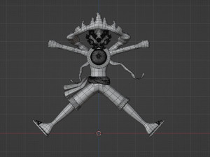 Luffy Gear 5 Egghead - One Piece 3D-Modell