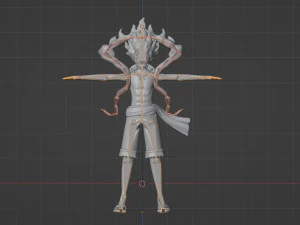 Luffy Gear 5 Egghead - One Piece 3D Model