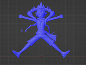 Luffy Gear 5 Egghead - One Piece 3D-Modell