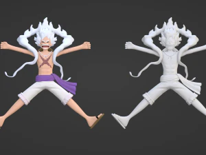 Luffy Gear 5 Egghead - One Piece 3D Model