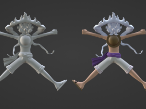 Luffy Gear 5 Egghead - One Piece 3D-Modell