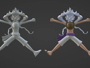 Luffy Gear 5 Egghead - One Piece 3D Model