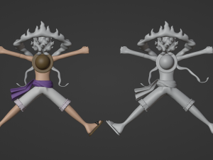 Luffy Gear 5 Egghead - One Piece 3D-Modell