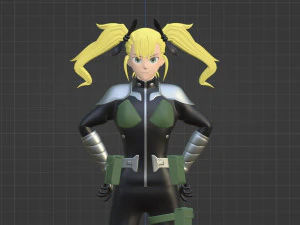 Kikoru Shinomiya - Kaiju no8 3D Model