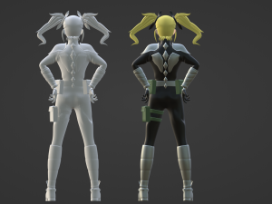 Kikoru Shinomiya - Kaiju no8 Modèle 3D