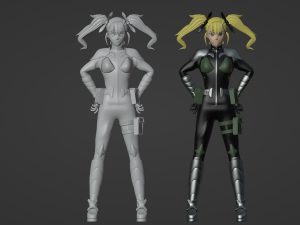 Kikoru Shinomiya - Kaiju no8 Modèle 3D
