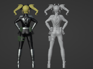Kikoru Shinomiya - Kaiju no8 Modèle 3D