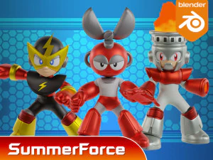 Cutman - Megaman 3D Model