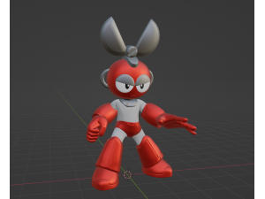 Cutman - Megaman 3D 模型