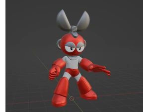 Cutman - Megaman 3D Model