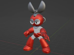 Cutman - Megaman 3D Model