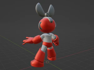 Cutman - Megaman 3D Model