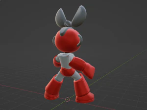 Cutman - Megaman 3D Model