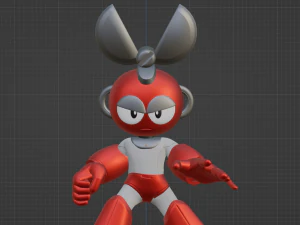 Cutman - Megaman 3D Model