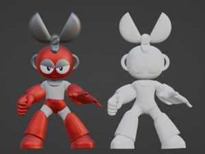 Cutman - Megaman 3D 模型