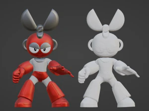 Cutman - Megaman 3D Model