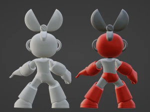 Cutman - Megaman 3D Model