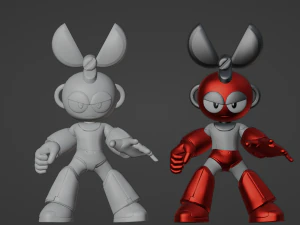 Cutman - Megaman 3D Model