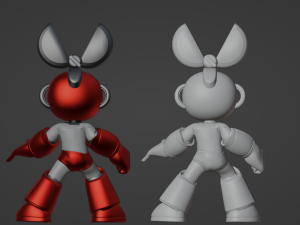 Cutman - Megaman 3D 模型