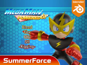 Elecman-Megaman Modelo 3D