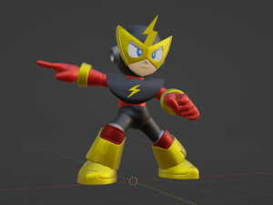 Elecman - Megaman Modelo 3D