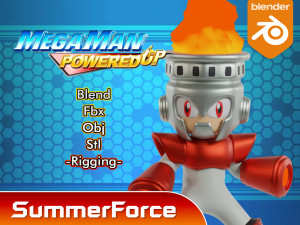 Fireman - Megaman Modelo 3D