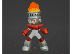 Fireman - Megaman Modelo 3D