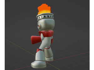 ファイヤーマン - ロックマン 3Dモデル