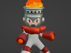 Fireman - Megaman Modelo 3D