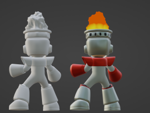 Fireman - Megaman Modelo 3D