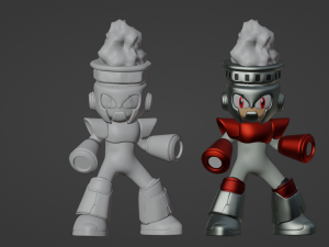Fireman - Megaman Modelo 3D