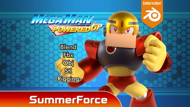 Gutsman - Megaman Modelo 3D .c4d .max .obj .3ds .fbx .stl .blend 