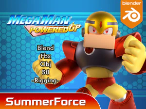 Gutsman &ndash; Megaman 3D Modell