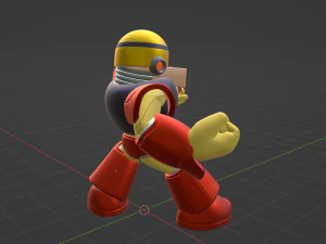 Gutsman - Megaman 3D Model