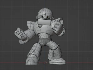 Gutsman - Megaman 3D Model