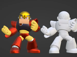 Gutsman - Megaman 3D Model