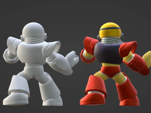 Gutsman - Megaman 3D Model
