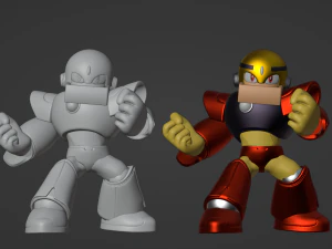 Gutsman - Megaman 3D Model