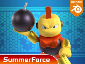 Bombman - Megaman 3D Model
