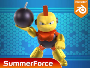 Bombman - Megaman 3D Model