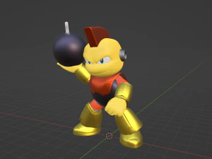 Bombman - Megaman 3D Model