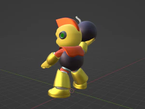 Bombman - Megaman 3D Model