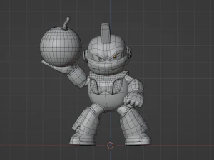 Bombman - Megaman 3D Model